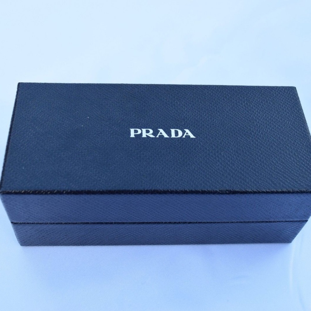 Prada Sunglasses Case Set,Black Magnetic Clamshell,Boxed,Cleaning Cloth,AuthCard - Picture 2 of 13